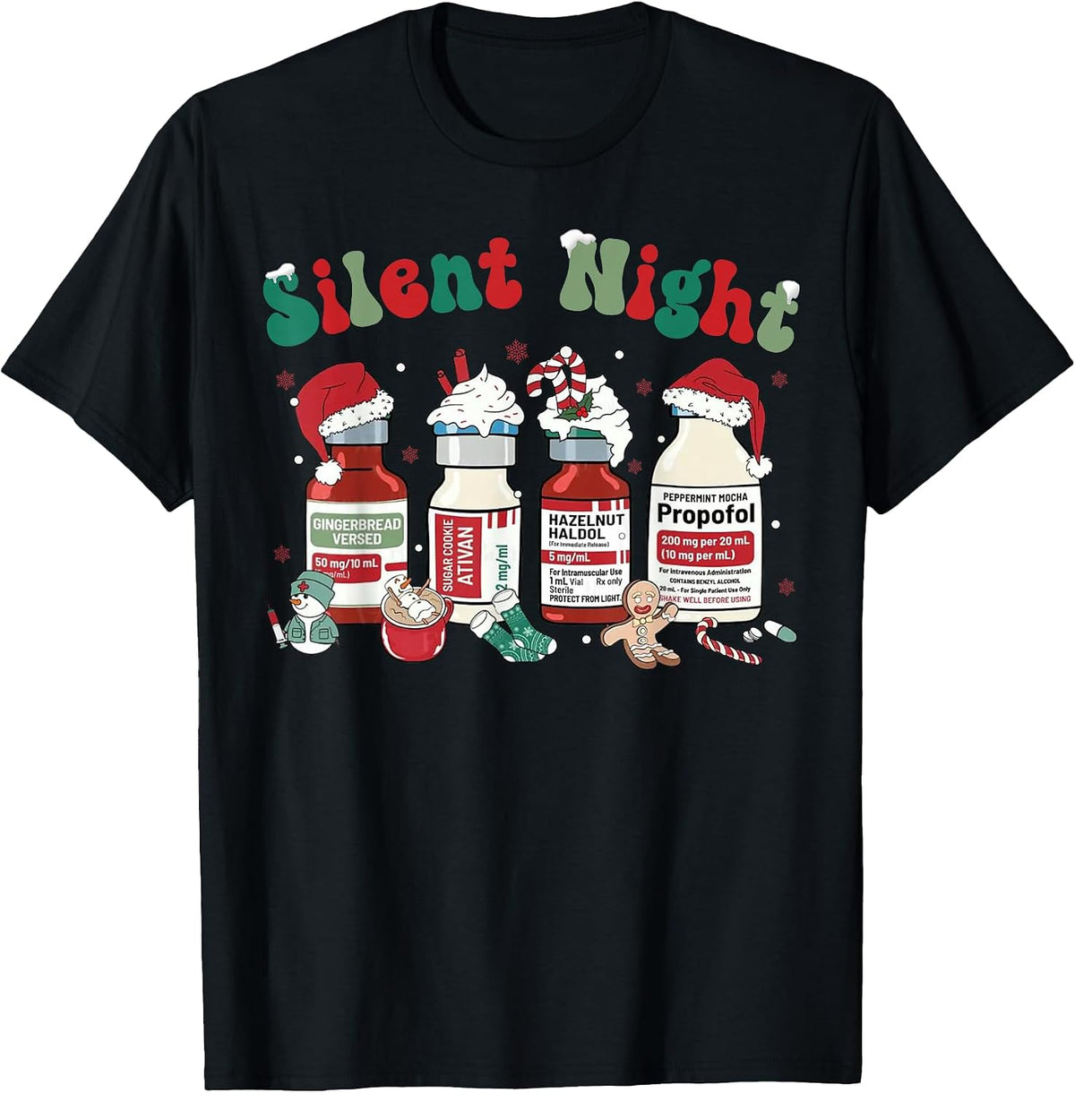 Funny Christmas Nurse tee