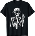 Skeleton Peace Sign Shirts For Men Women & Kids