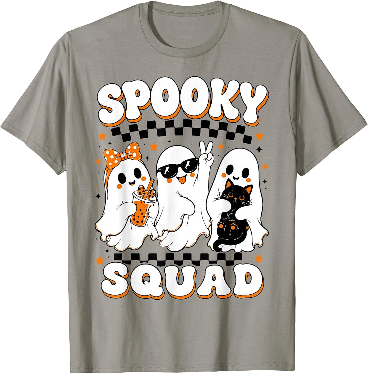 Halloween Spooky Squad Cute Ghosts Funny Halloween T-Shirt