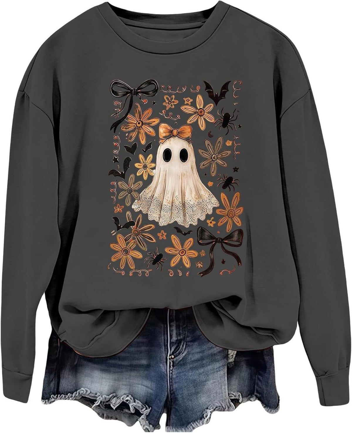 Halloween Sweatshirts for Women 1692 Salem Broom Co Sweatshirt