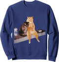 Cat Meme Cat Smoking Cigarette Sweatshirt