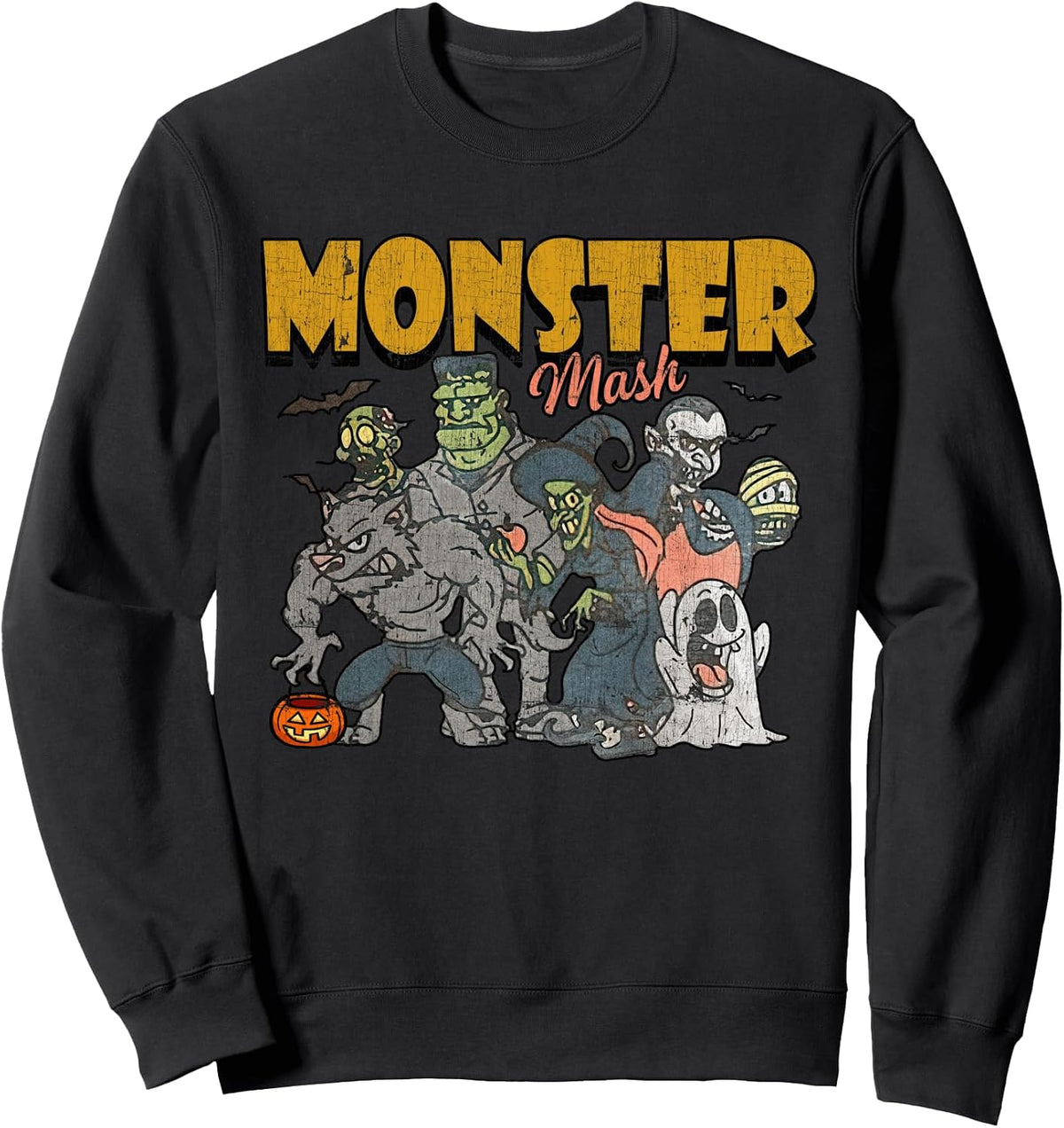 Monster Mash Vintage Ghost Halloween Funny