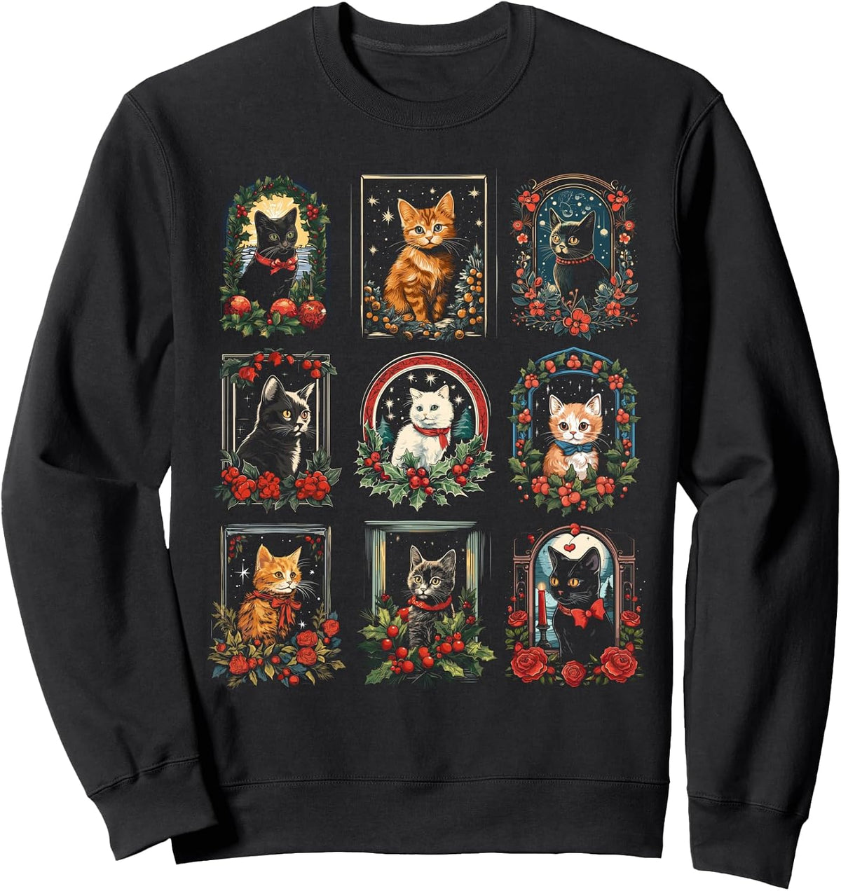 Cute Autumn Winter Cats and Kittens Illustrations