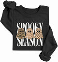 Spooky Season Sweatshirt for Women Cute Ghost Halloween Sweatshirt