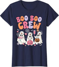 Groovy Boo Boo Crew Nurse Funny Ghost Halloween Team Custome T-Shirt