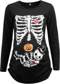 Womens Maternity Shirt Pregnancy Halloween T-Shirt Halloween Costume Maternity Tops