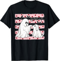 Boo-P Ghost and Dog Cute Pink Halloween Matching T-Shirt