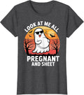 Funny Halloween Pregnant Maternity Ghost T-Shirt