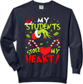 My Students Stole My Heart Teacher Holiday Merry Christmas Comfort Colors Adult Sweatshirt