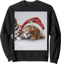 Leopard Christmas Cat Sweatshirt