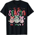 Tis The Season Funny Christmas Tree Snack Cake Xmas T-Shirt