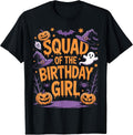 Halloween Squad of The Birthday Girl Matching Group T-Shirt