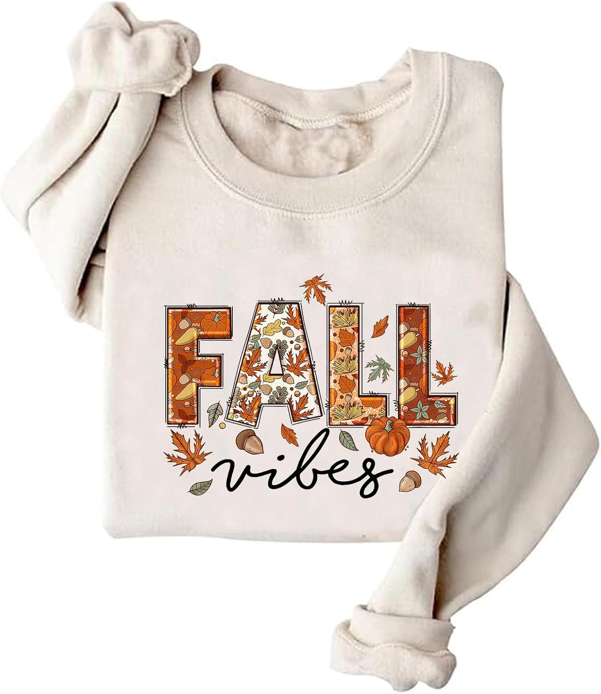 Fall Vibes Sweatshirt For Women Pumpkin Season Sweatshirts