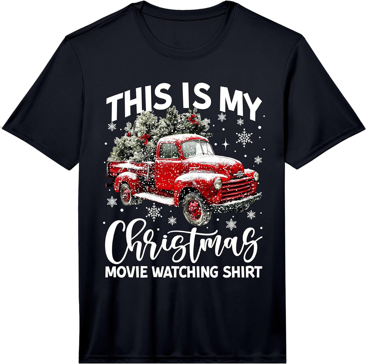 This is My Christmas Movie Watching Shirt Red Truck Vintage Performance T-Shirt