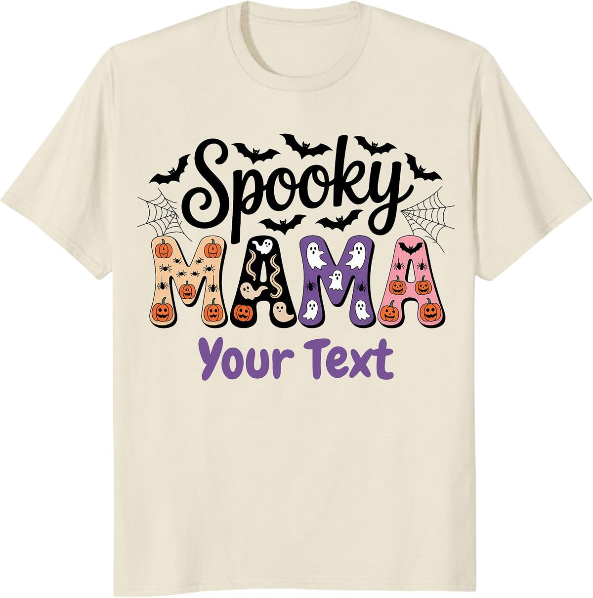 Spooky Mama Custom Halloween Personalized T-Shirt