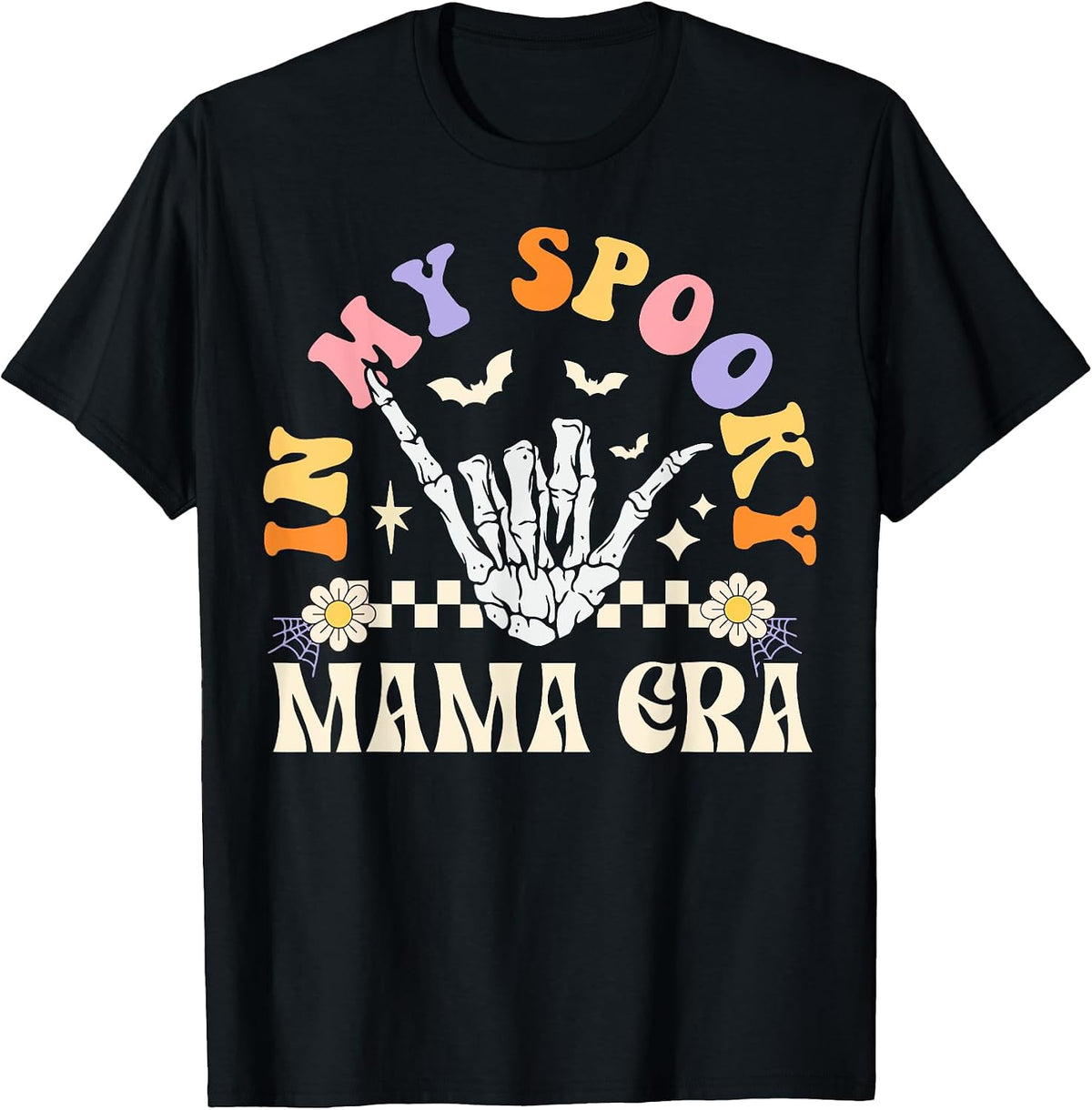 Halloween Skeleton Mom Costume Tee