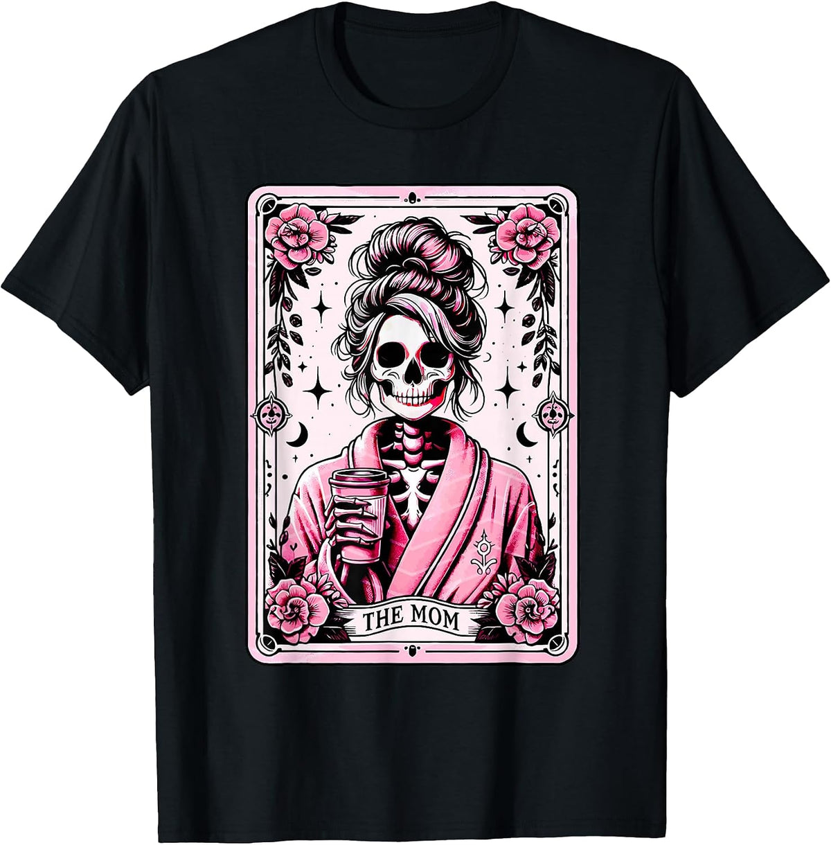 The Mom Tarot Card Skeleton Mama Coffee Mother