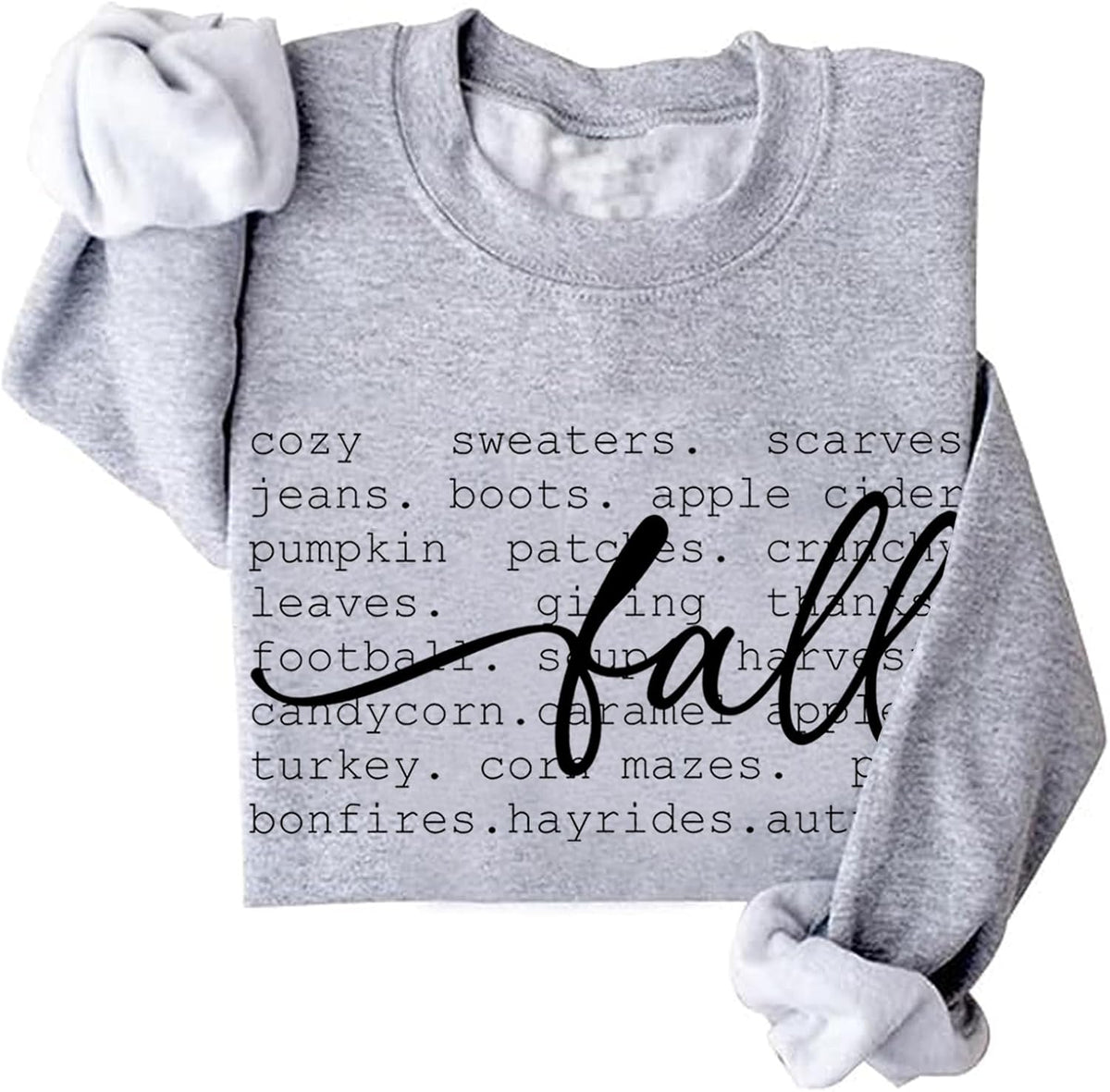 Fall Words Sweatshirt Cozy Season Sweatshirt Fall Vibes Sweatshirts