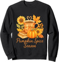 Pumpkin Spice Autumn Season Fall Coffee Design Sweatshirt