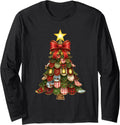 Christmas Coquette Bow Tree Xmas Bows Girl Women Holiday Long Sleeve T-Shirt