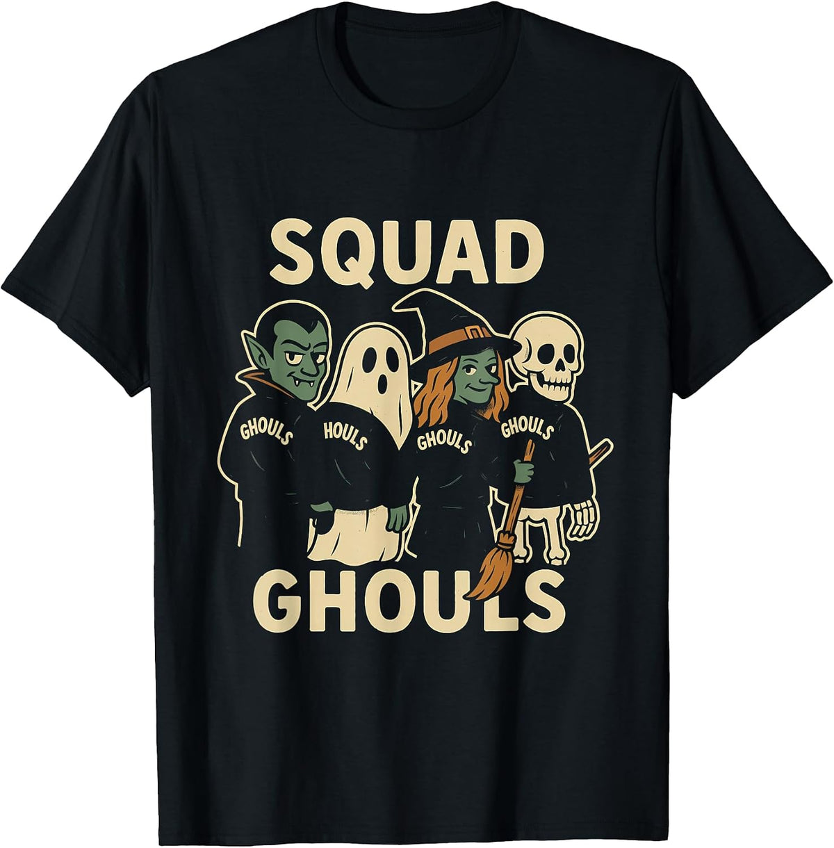 Ghoulish Squad Halloween Fun T-Shirt