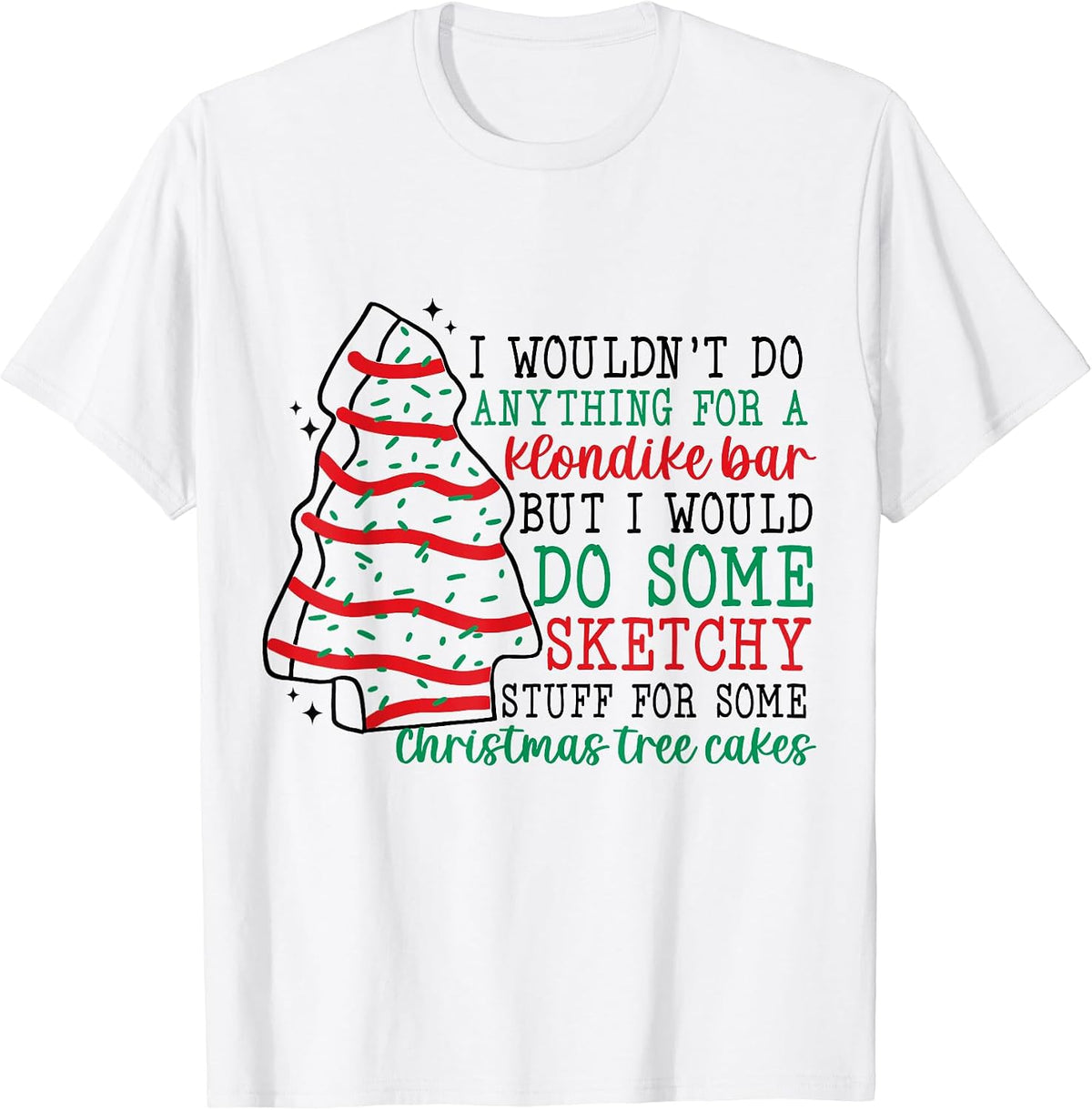 Funny Holiday Christmas Snack Cake