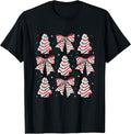 Bow Christmas Tree Cakes Winter Holiday Xmas Family Matching T-Shirt