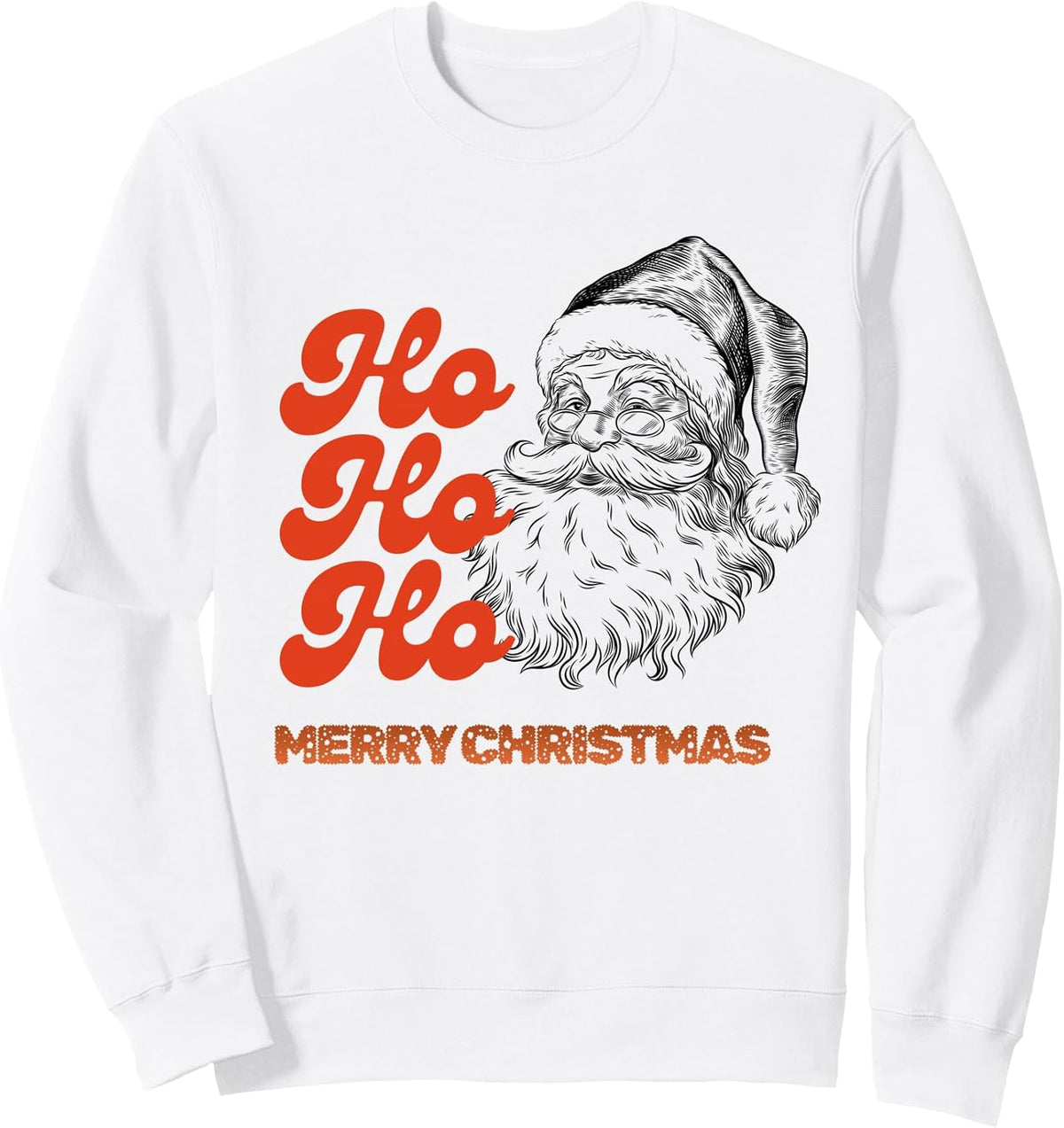 Retro HoHoHo Merry Christmas Vintage Holiday Design Sweatshirt