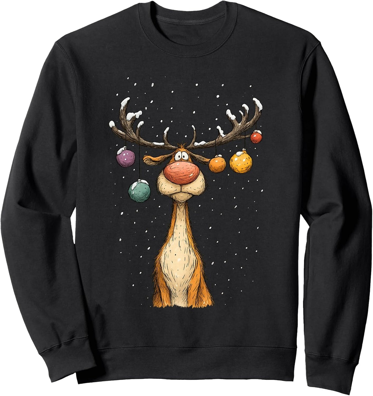 Vintage Reindeer Christmas Merry Christmas Reindeer Holiday Sweatshirt