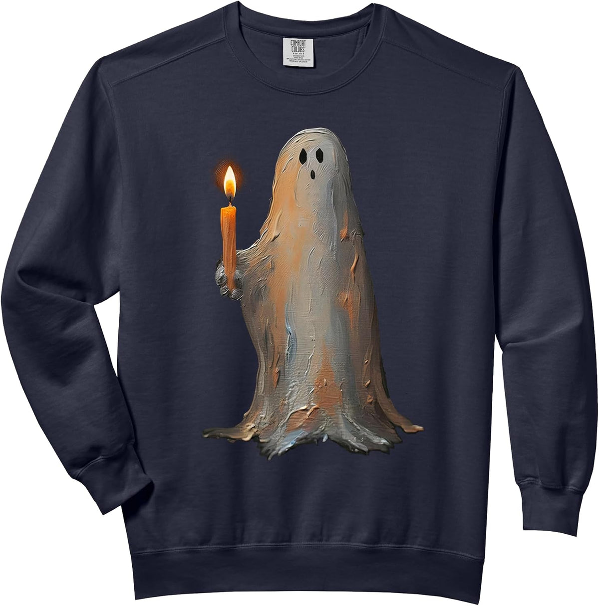 Ghost Holding Candle Spooky