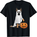 Funny German Shepherd Ghost Pumpkin Cute Spooky Dog Lover T-Shirt