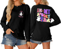 In My Spooky Era Sweatshirt for Women Halloween Ghost Graphic Sweatshirts Long Sleeve Pullover Shirt Tops