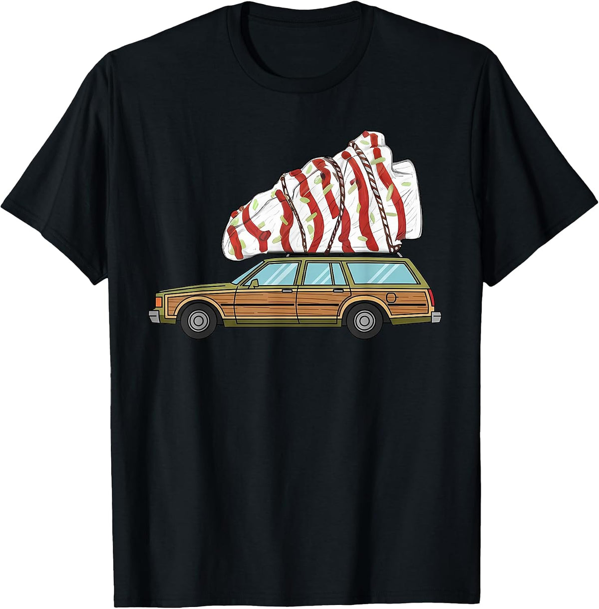 Vintage Christmas Vacation Tree Cake T-Shirt