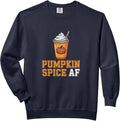 Pumpkin Spice AF Whipped Coffee Illustration Comfort Colors Adult Sweatshirt