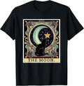 The Moon Tarot Card Vintage Black Cat Women's