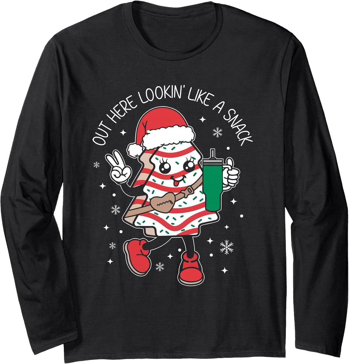 Out Here Looking Like A Snack Christmas Tree Cake
