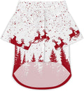 Christmas Pet Shirt with Front Buttons