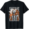Funny Skeleton Drinking Coffee Caffeine Lover