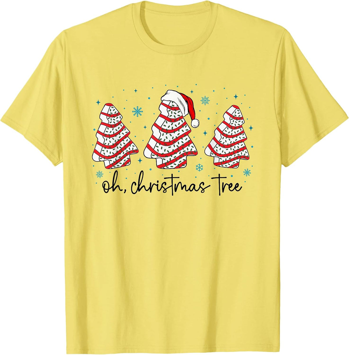 Oh Christmas Tree Cakes Debbie Funny Christmas Tee