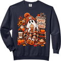 Autumn Pumpkin Spice Coffee Ghost Funny Halloween Comfort Colors Adult Sweatshirt
