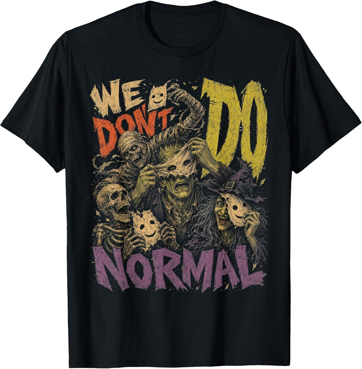 Funny Halloween Monster Shirt Easy Halloween Squad Costume T-Shirt