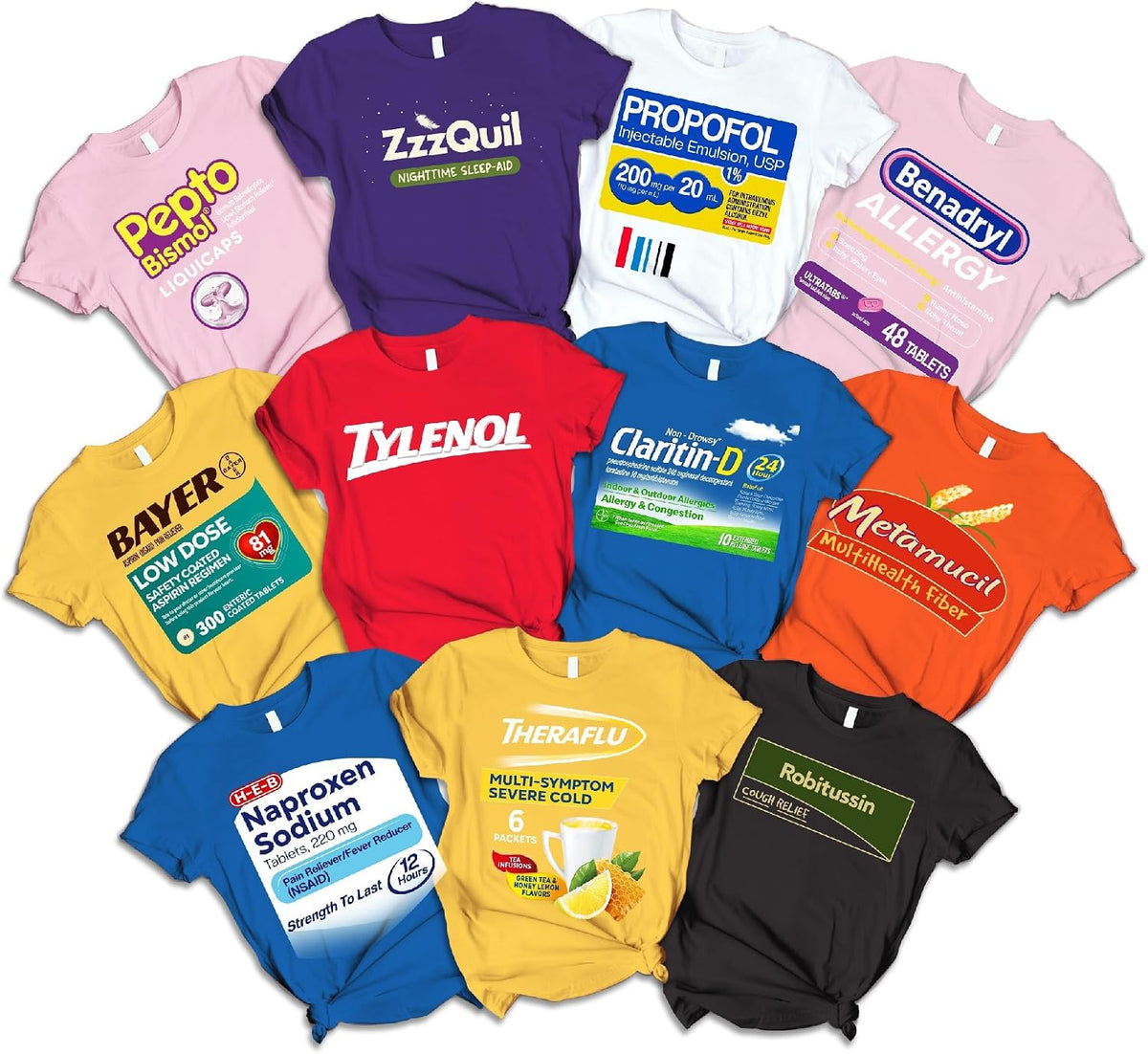 Family Halloween Costumes - Group Matching Tshirt - Halloween Customized T-Shirts