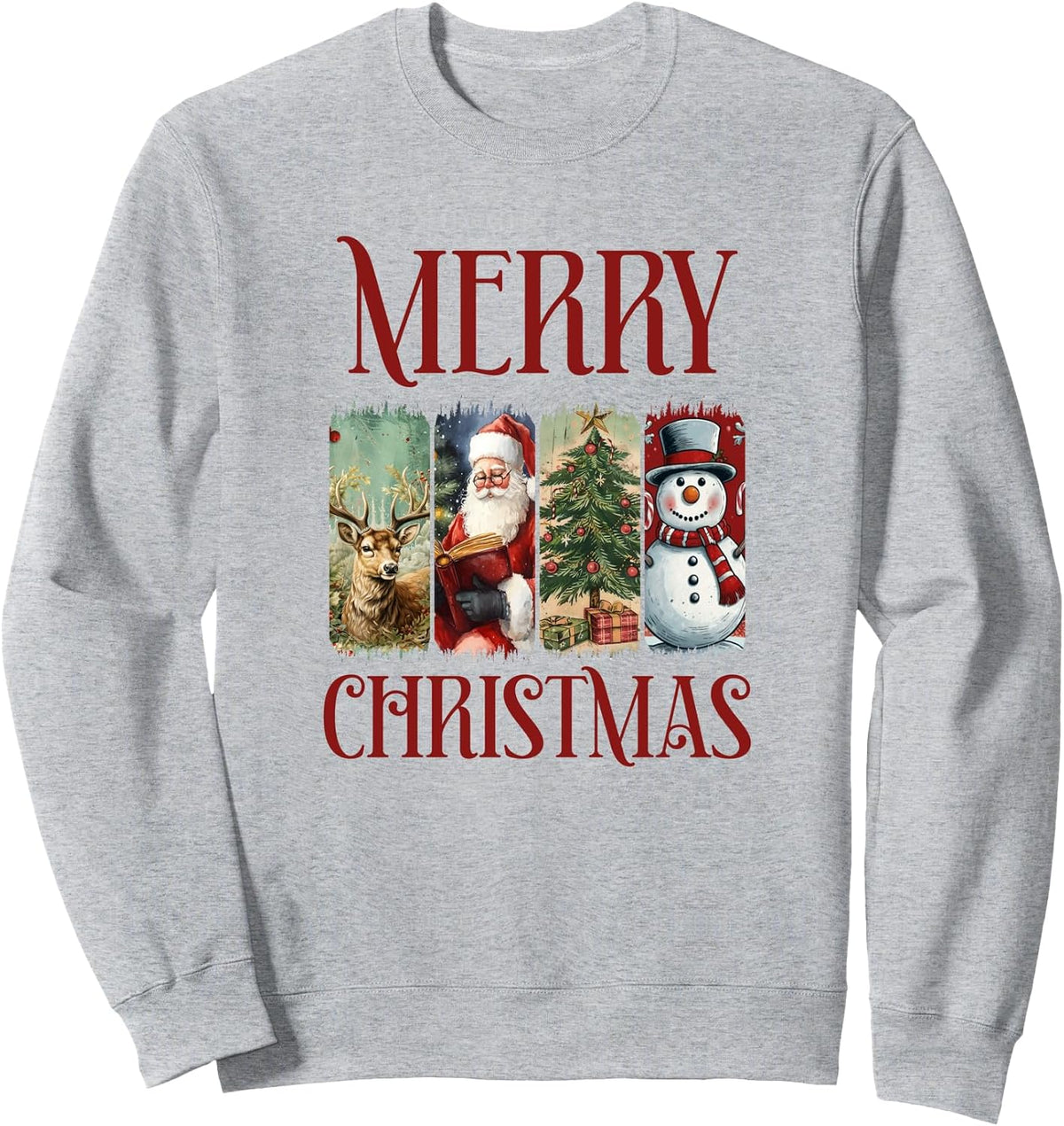 Retro Vintage Santa Christmas Merry Christmas Sweatshirt