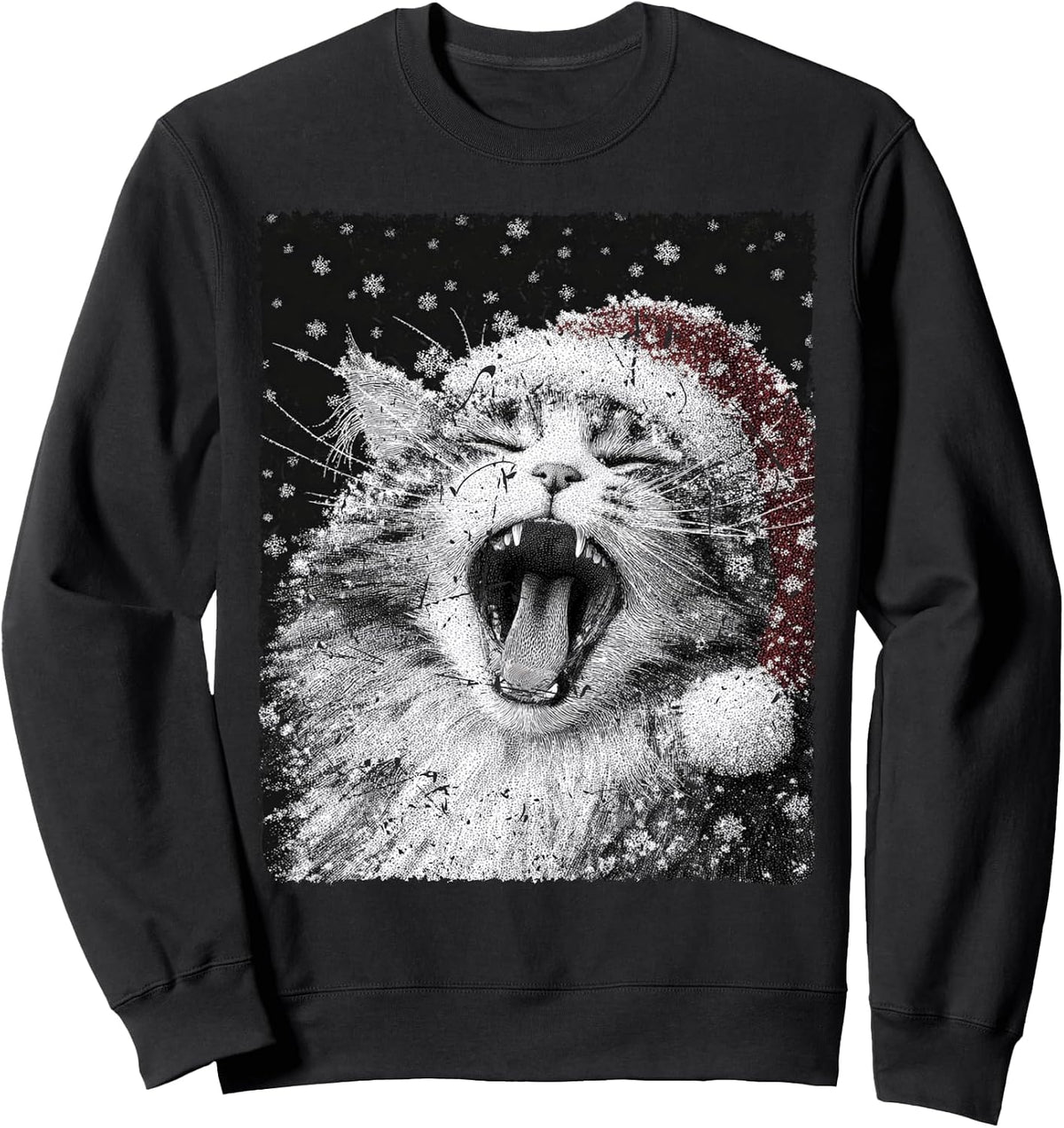I Love Christmas Cat Lover Kitten Sweatshirt