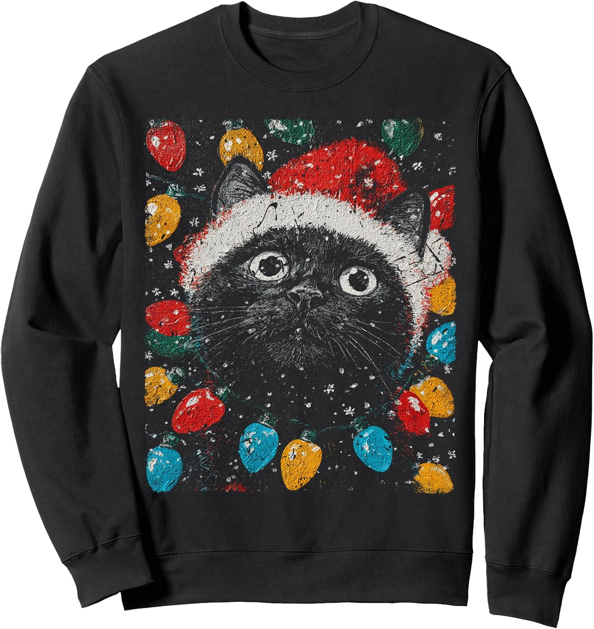 American Christmas Cat Sweatshirt