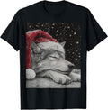 Wolf Christmas Dog T-Shirt