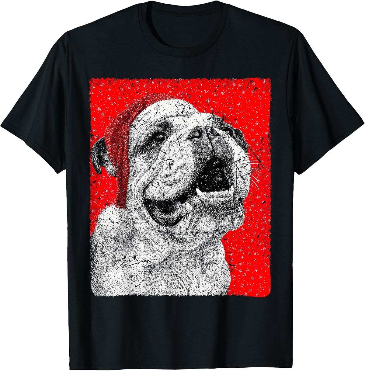 Bulldog Hilarious Christmas Dog T-Shirt