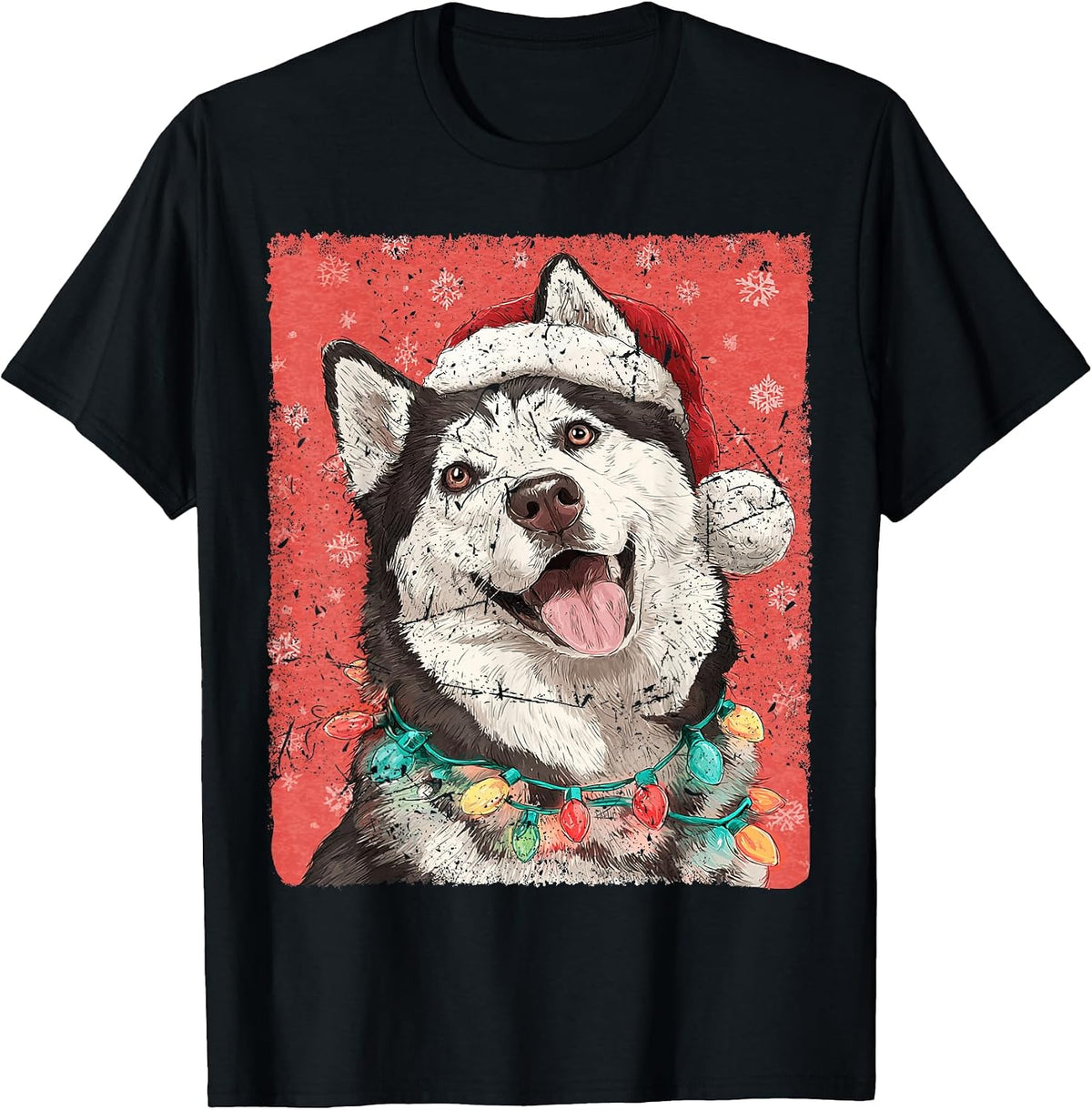 Xmas Holiday Santa Claus Merry Christmas Holiday Dog T-Shirt