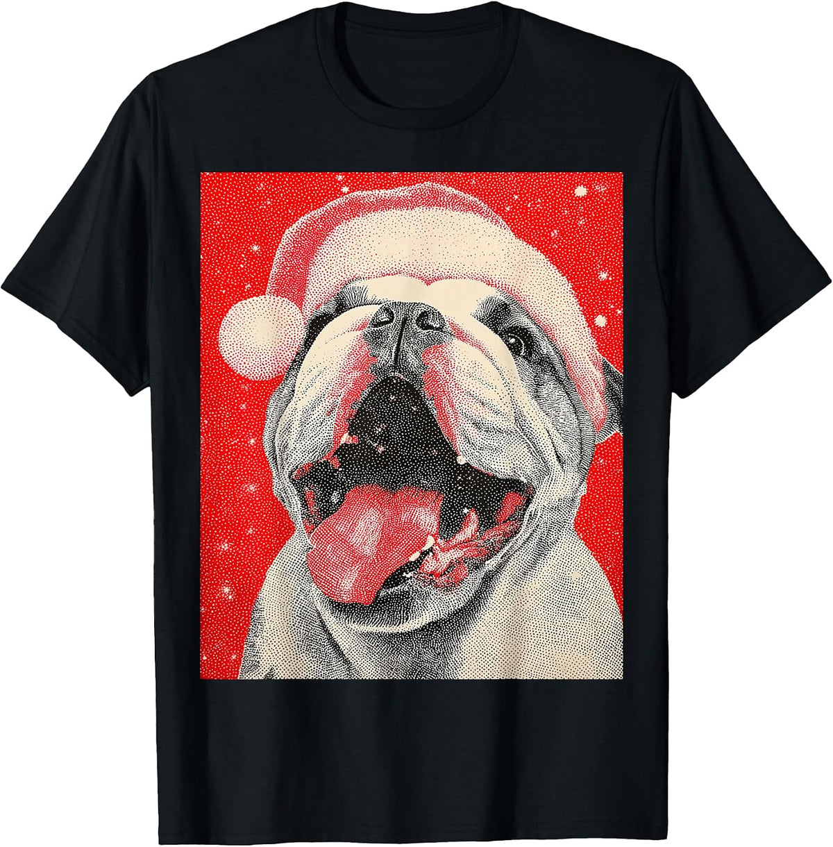 Xmas Bulldog Christmas Dog T-Shirt