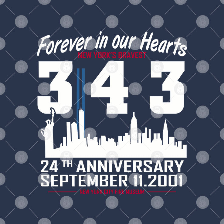 9/11 Memorial 24th Anniversary 343 Firefighters Tribute T Shirt Unisex